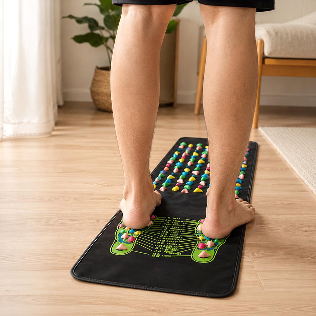 Foot Massage Walking for Home , Carpet Pad with Nodules , Portable Floor for Daily Comfort and Relaxation