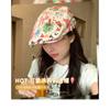 Japanese-style Playful Graffiti Beret for Women, Niche Backwards-worn Forward Cap, Funny Newsboy Cap That Makes the Face Look Smaller, Trendy