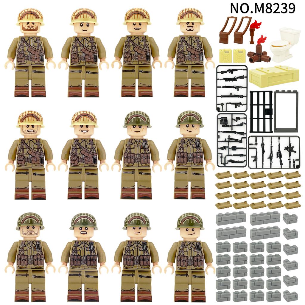 Expeditionary force police weapons field troops soldiers special police military small particle building blocks doll Boy toy