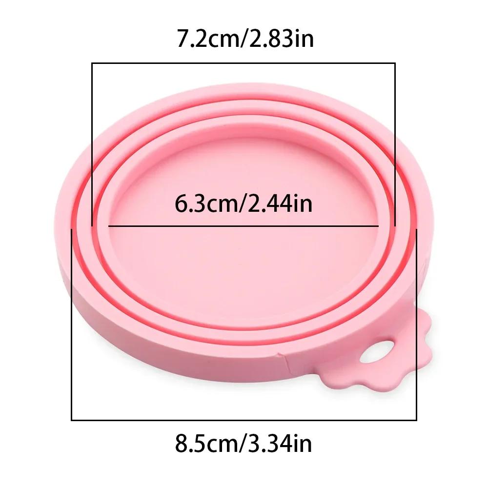 1 Coperchio in Silicone Riutilizzabile per Lattine di Cibo per Animali Domestici Senza BPA, Adatto per la Maggior Parte delle Lattine di Cibo per Cani e Gatti - Mantiene il Cibo Fresco Previene gli Odori Batterici