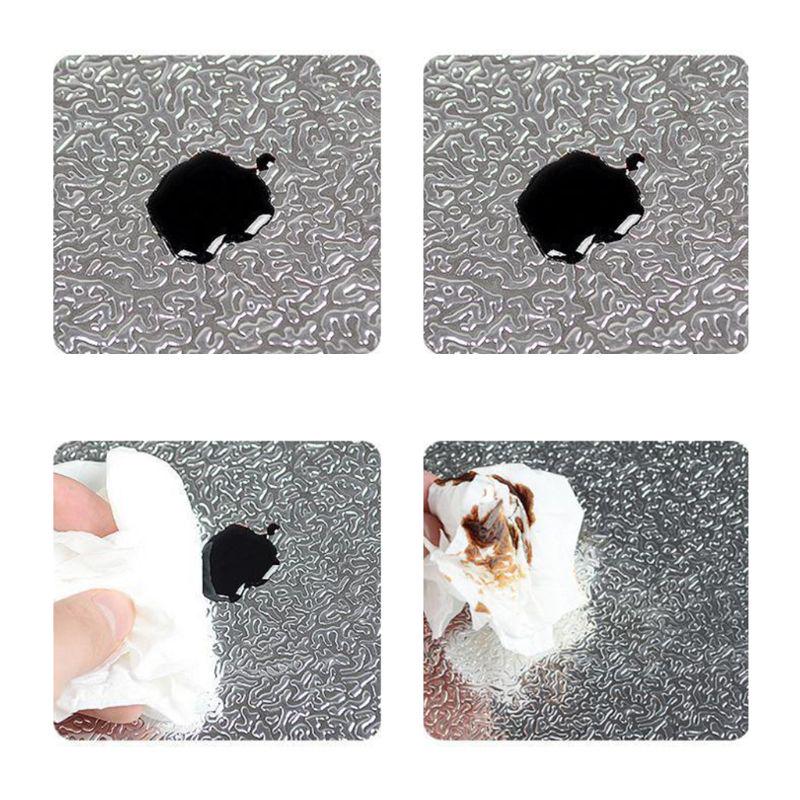 Buy Kitchen Wall Stove Aluminum Foil Oilproof Stickers Antifouling