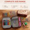 TPR Soft Grip Knitting Needle Set Aluminium Alloy Handle Crochet Hook Kit  For Beginners
