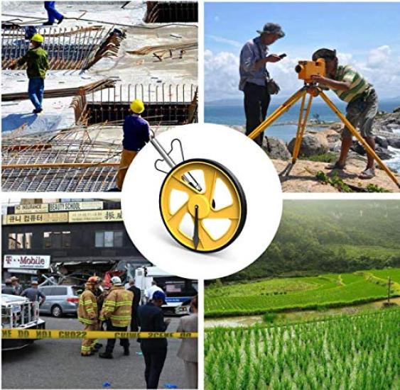 Walking Road Distance Measuring Road Wheel Measure Measure, Wheel, Foldable, Measure, Yellow, Device, Counter,
