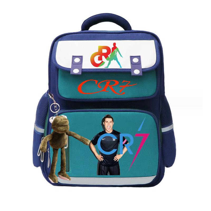 CR7 large-capacity elementary school bag, children s spine backpack for grades 1, 4 to 6