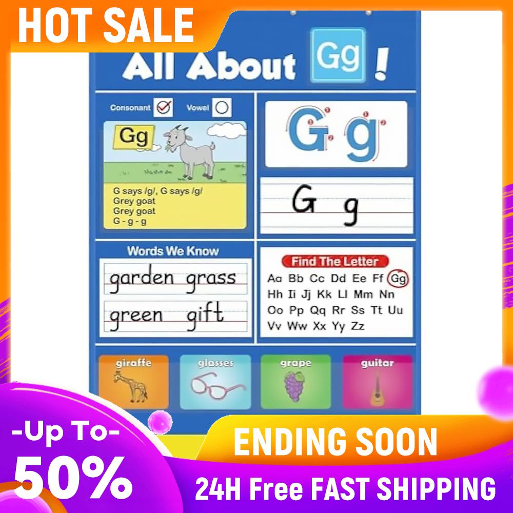

Alphabet Learning Pocket Chart Supports Early Literacy Alphabet Wall Chart Interactive Homeschool Aid for Classroom Homeschool China Mainland