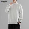 MMOPTOP Men's American Style Half-Zip Sweatshirt