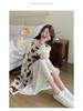 2025 Trendy French Printed Vest & Hollow Long Skirt Set: Sweet, Gentle Two-Piece Dress Suit