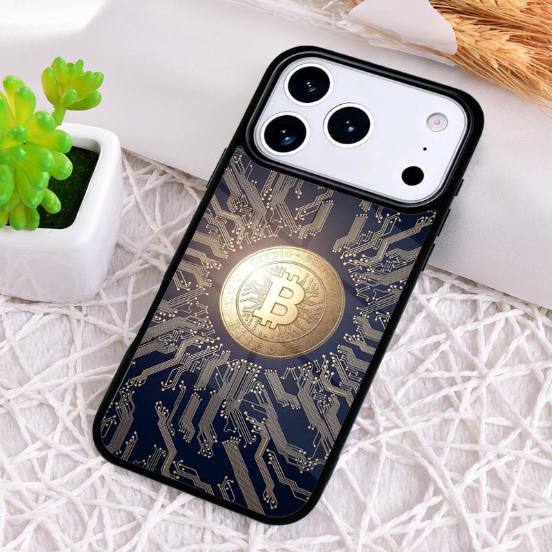 Bitcoin Phone Case for iPhone 17 Air 16 15 11 12 14 13 Pro Max Shockproof Cover