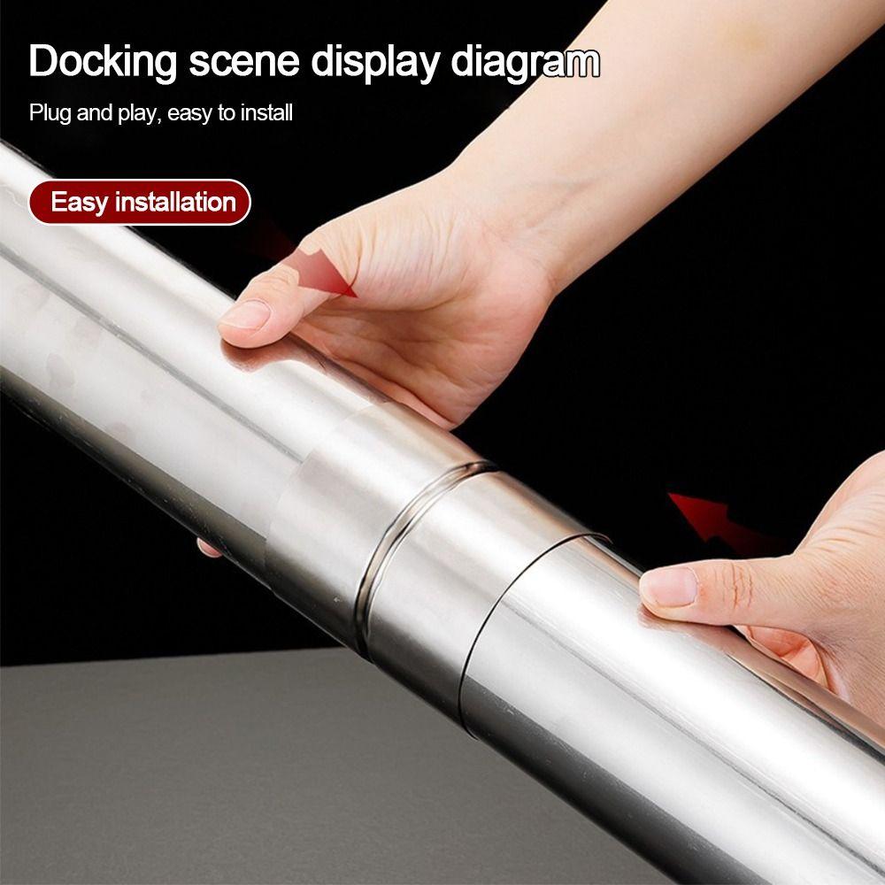 Round Pipe Adapter Straight Pipe Fittings New Extend Connection