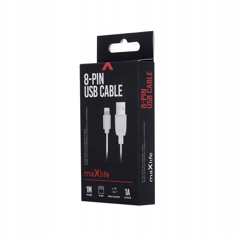 Maxlife USB - Lightning Cable 1.0 M 1A White