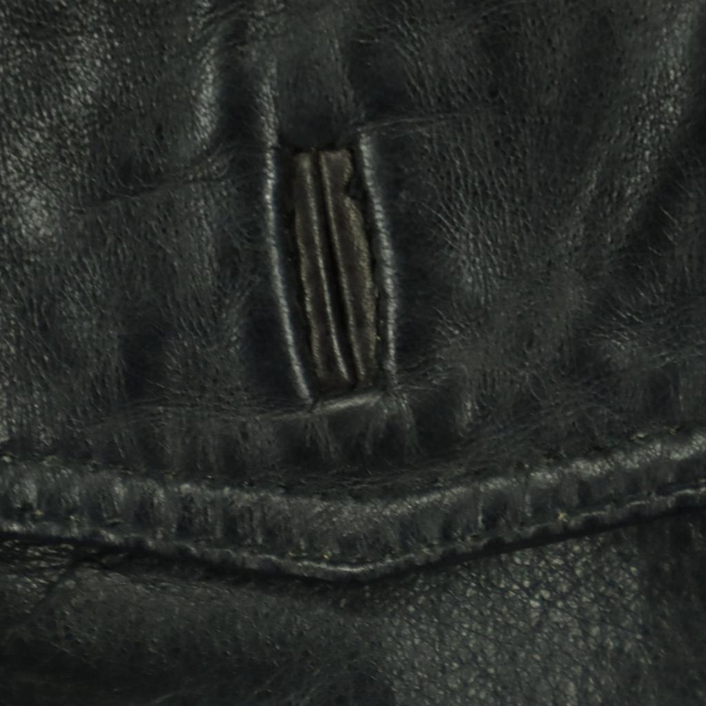 RONSON Long sleeve Half length leather jacket M black Sheep leather Men's Used