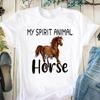 European Size Short Sleeve Women Horse Love Animal Cute Print Tee Top Clothing Casual T Shirt Summer Fashion Tshirt Lady Female Graphic T-shirt