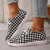 Women's Spring-Autumn Breathable Soft-Soled Shallow-Mouth Slip-On Casual Shoes, Ethnic Style Flat Comfort Footwear, Available In Large Sizes.