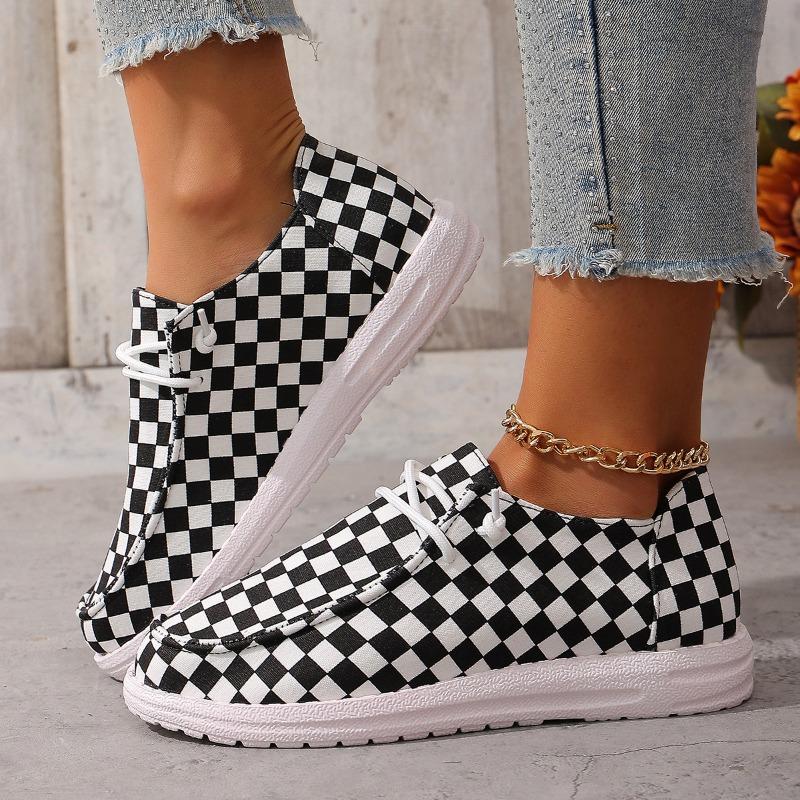 Women's Spring-Autumn Breathable Soft-Soled Shallow-Mouth Slip-On Casual Shoes, Ethnic Style Flat Comfort Footwear, Available In Large Sizes.