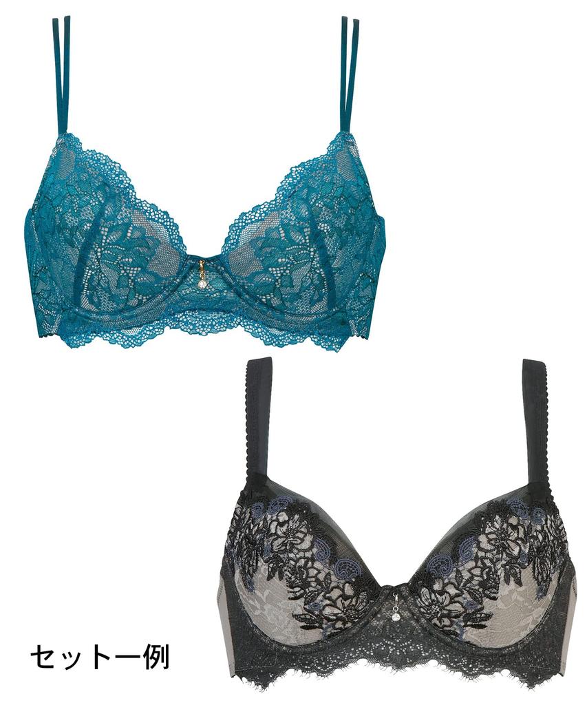 Bras Wing Lesiage Set PB7100 WH B70 Wing/Wacoal [Lucky Bag] 2-Piece Women's