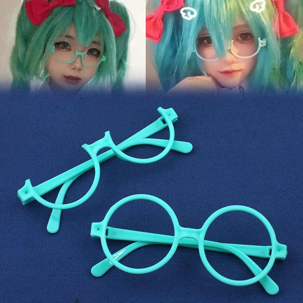 Miku Hatsune Anime Cosplay Eyewear Frame Plastic Resin Material Gift Glasses