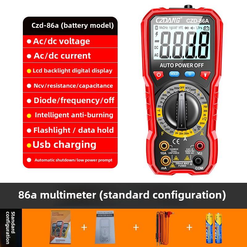 Smart Anti-burn Digital Multimeter with Voice Control, High Precision Multifunctional Multimeter