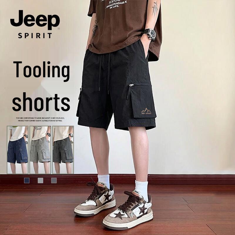 JEEP SPIRIT Men s Lightweight Breathable Outdoor Casual Shorts 3XL