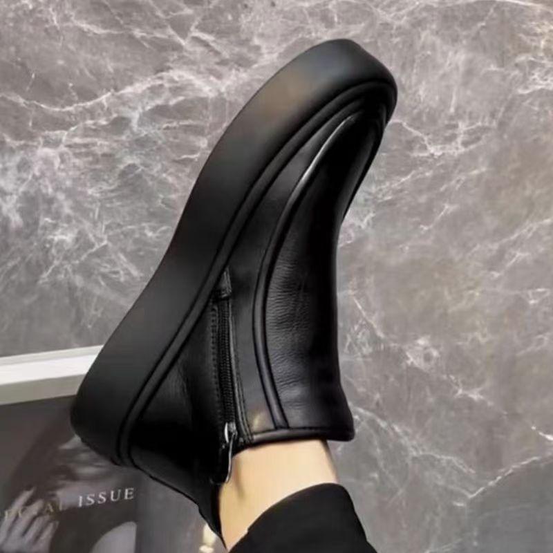 Pánské zimní Chelsea boty - Britský styl, Teplý samet, Kůže, Trendy vysoký svršek, Bavlna pro všestranné použití.