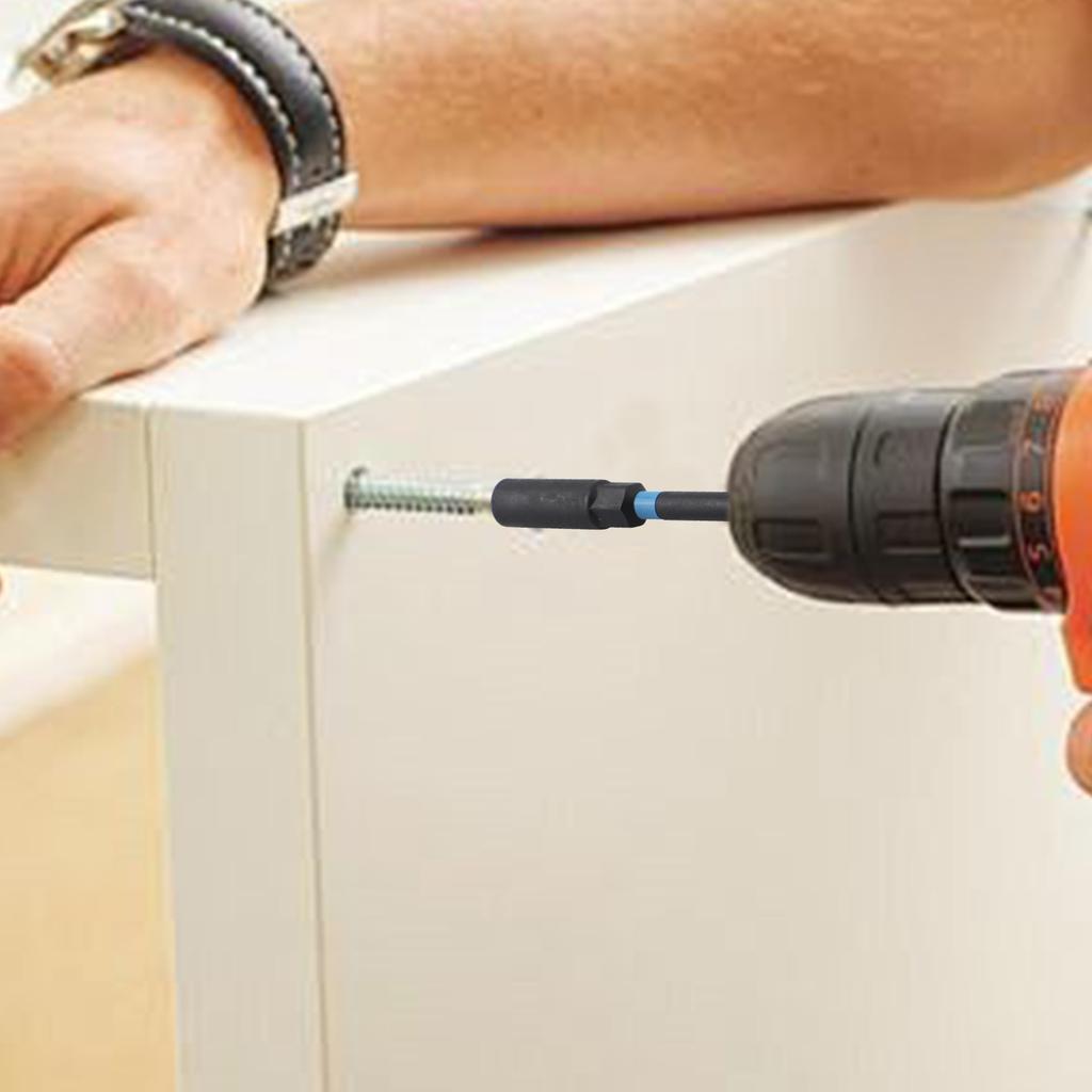 150mm Hex Nut Driver Drill Bit Adapter Set 3PCS Socket Wrench Extensions for Automotive and Carpentry Projects