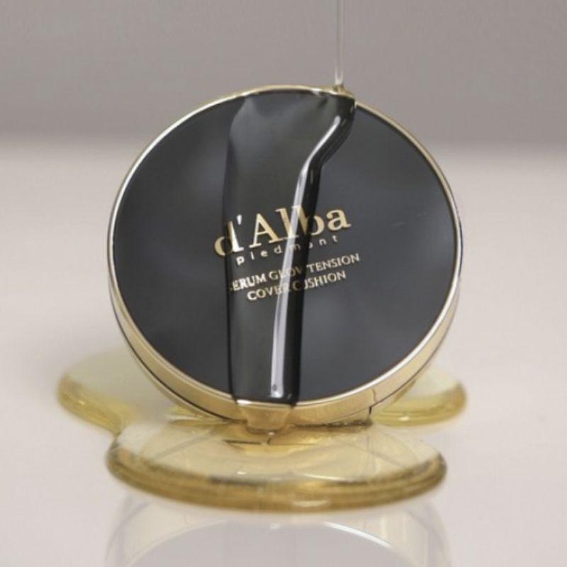 d'Alba Serum Glow Tension Cover Cushion SPF50+ PA++++ 17g + Refill 17g Set – Radiant Long-Lasting Coverage Cushion Foundation