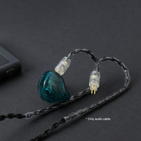 JCALLY Měděný opletený sluchátkový kabel s kolíkem B/C/MMCX odolný proti opotřebení