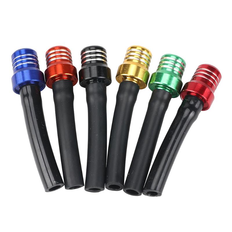 Motorcycle Gas Fuel Cap Single Way Valves Vent Breather Hoses Tubes For Motocross Atv Quad Dirt Pit Bike Fuel Tank Breather Pipe
