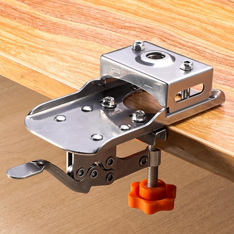 Woodworking 35mm Hinge Boring Jig Aid For Hole Locator Opener Woodwork Hole Puncher Drilling Guide