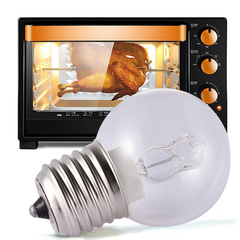 E27 40W 220V Warm White Oven Cooker Bulb Lamp Heat Resistant Light 500 Celsius Tungsten Light For Household Supplies