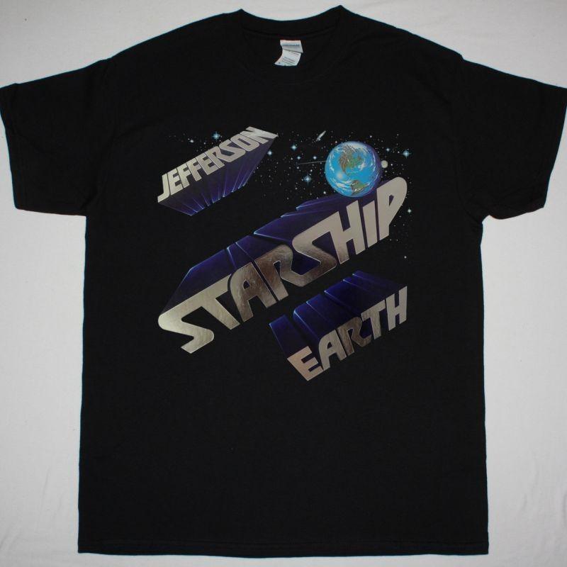 Jefferson Starship Earth 1978 Black T-Shirt Rock Tee S