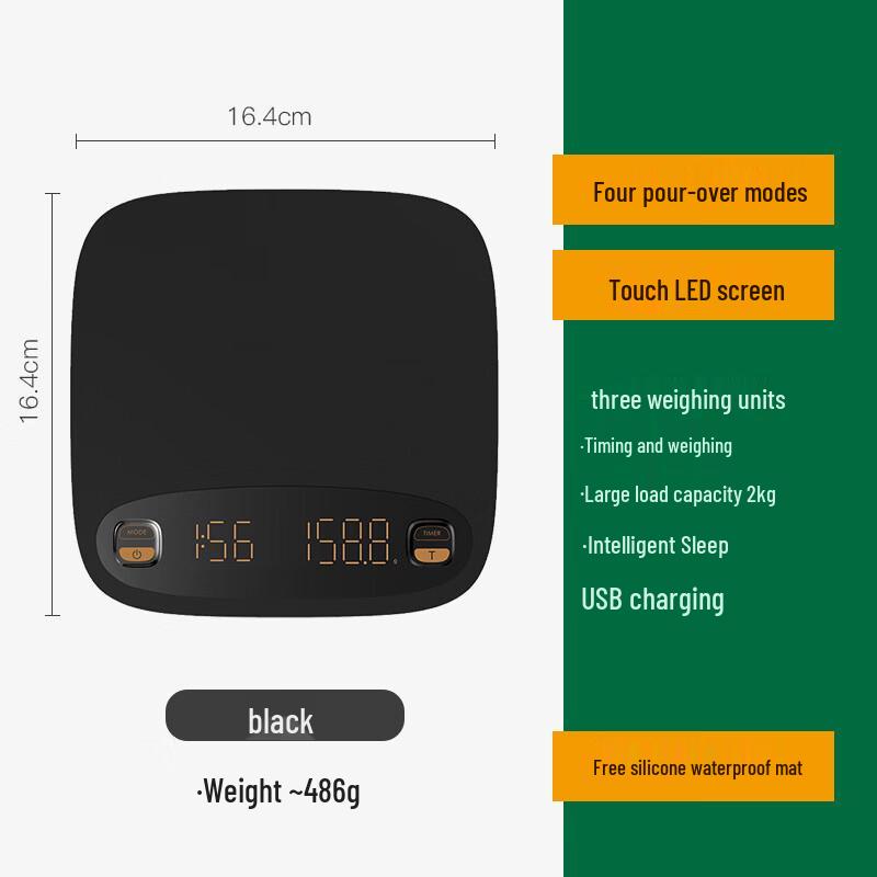 ZISIZ Smart Coffee and Kitchen Scale