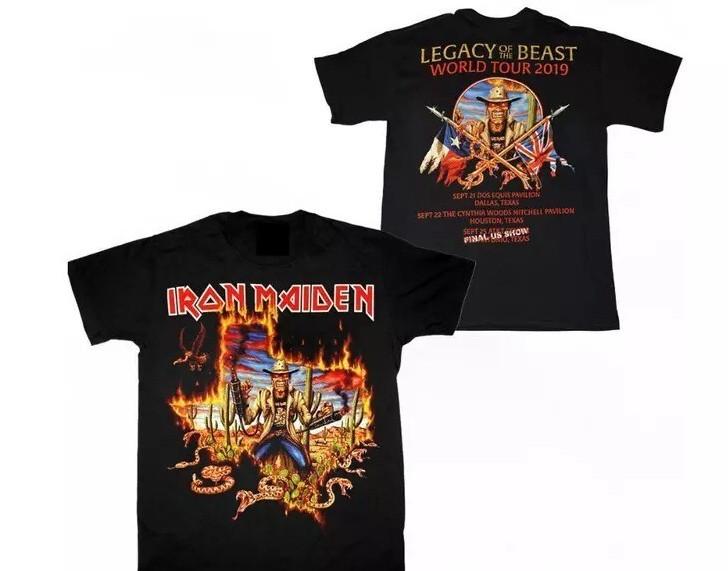 Iron Maiden Legacy Of The Beast 2022 Konsertturné T-skjorte – Dobbeltsidig Offisiell