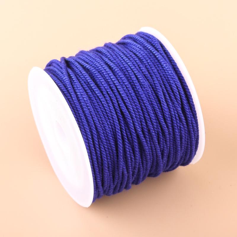 20m Multicolor Tie-Dyed Cotton Thread for DIY Moon Bodhi Bracelet