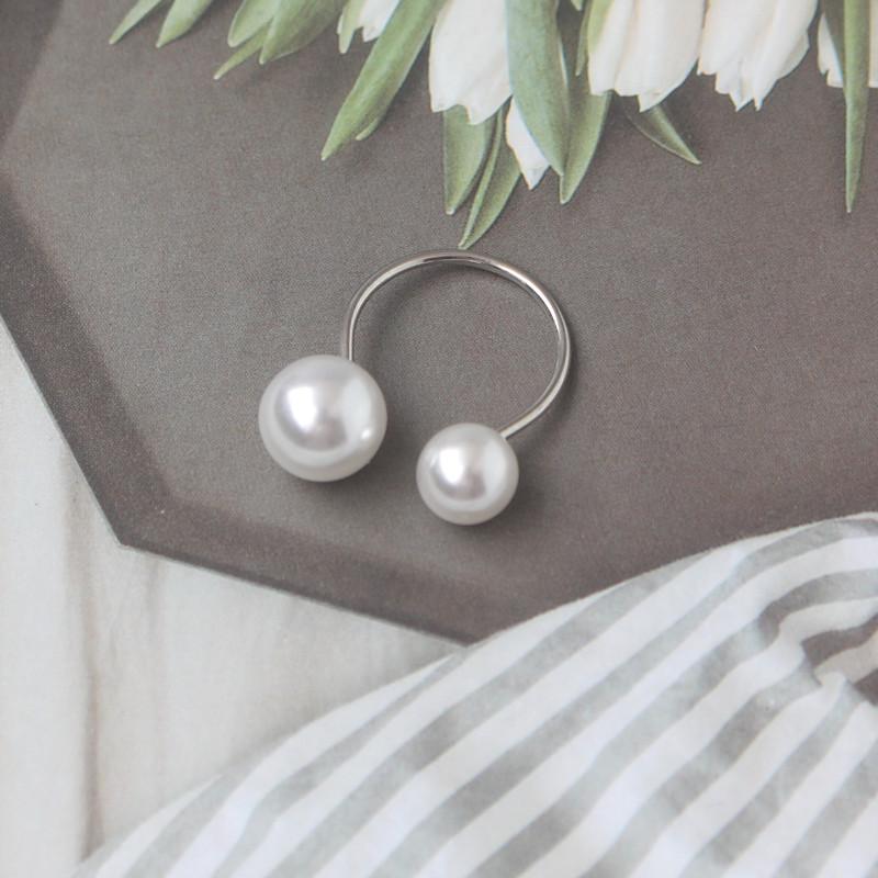 

Simulated Pearl Women s Rings Adjustable Anillos Fashion Zircon Anel Wedding Engagement Finger Ring new trend jewellry