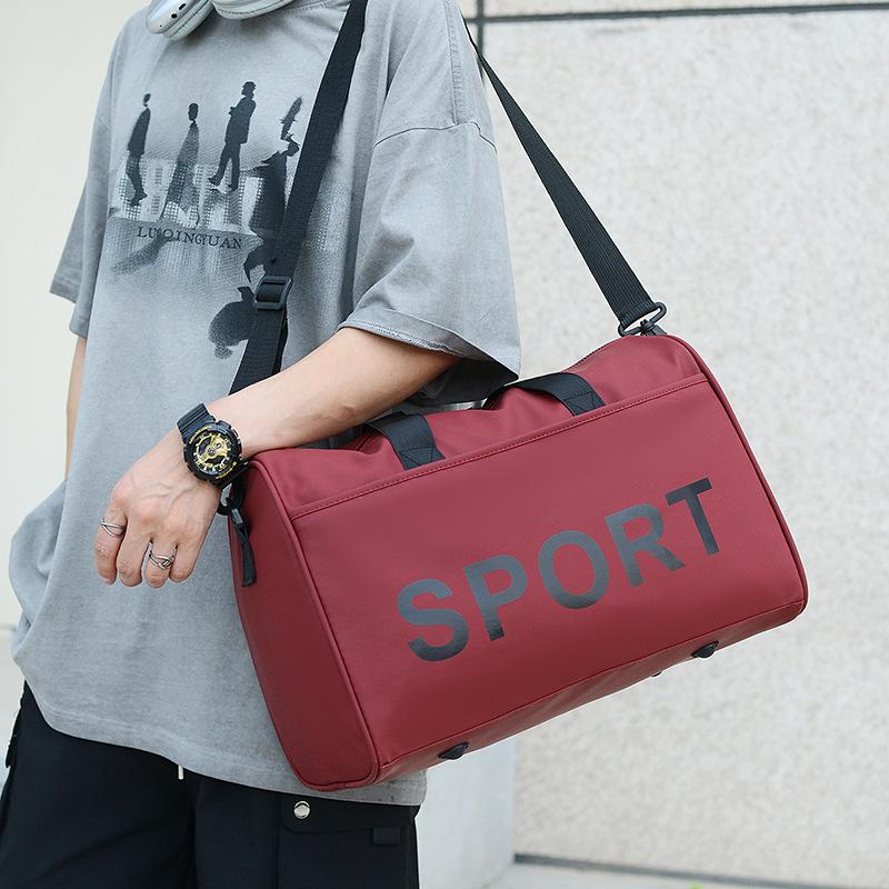Bolsa de bagagem de mão de grande capacidade para viagens de negócios de curta distância para homens e mulheres, bolsa de armazenamento para viagem de saída, pode ser equipada com haste de tração