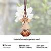 Triangle Wood Lid Car Air Freshener Pendant with Crystal Bead Tassel - Essential Oil Aromatherapy Odor Eliminator.