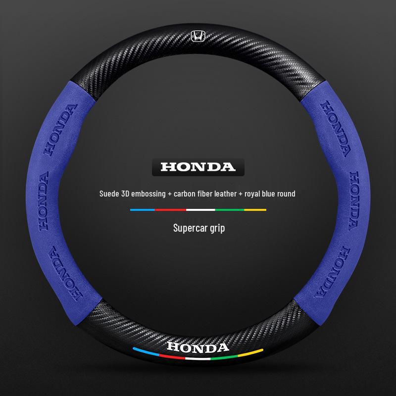 Honda Inspire Steering Wheel Cover 2019-2022: Suede, Genuine Leather, Carbon Fiber, All-Season