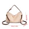 PU Leather Buckle Hobo Shoulder Bag Grass Woven Box Bag Leisure Straw Crossbody Bag  Women