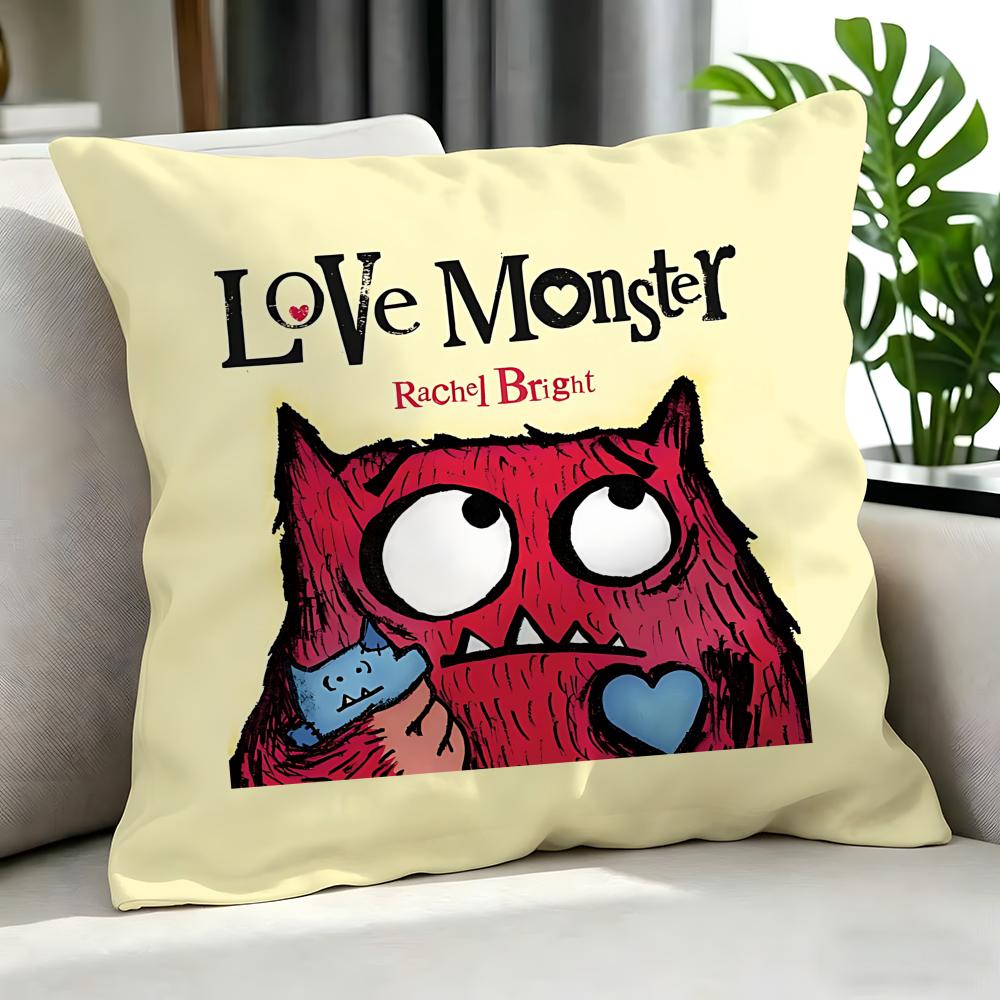 Art LLove Monstered Cushion Cover Cushion Cover Set Pcs X X X Pillowcase Decorative Sofa Home Decor