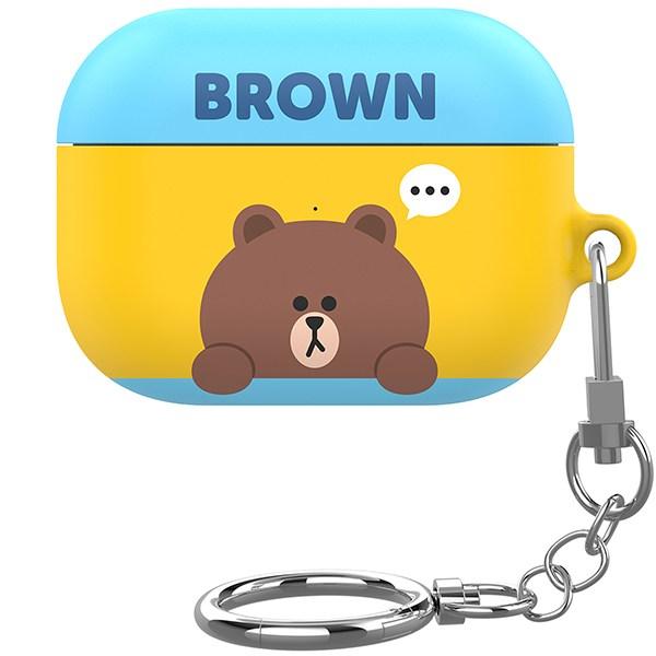 

Чехол iColors Line Friends Ppaekkom AirPod Pro Slim, коричневый 2