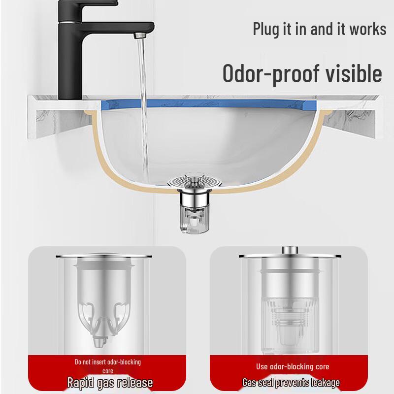 MEJUE Stainless Steel Sink Pop-Up Drain Stopper