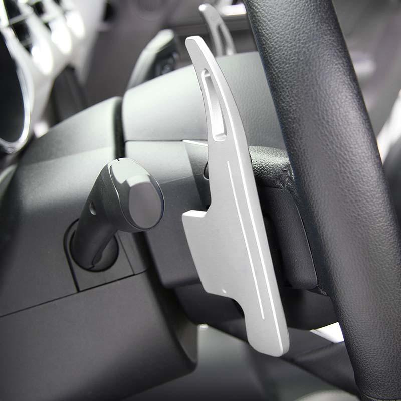 Car Shift Paddles Decorative Cover Stickers Fit For Ford Mustang 2015 Up Aluminum Alloy Interior Accessories