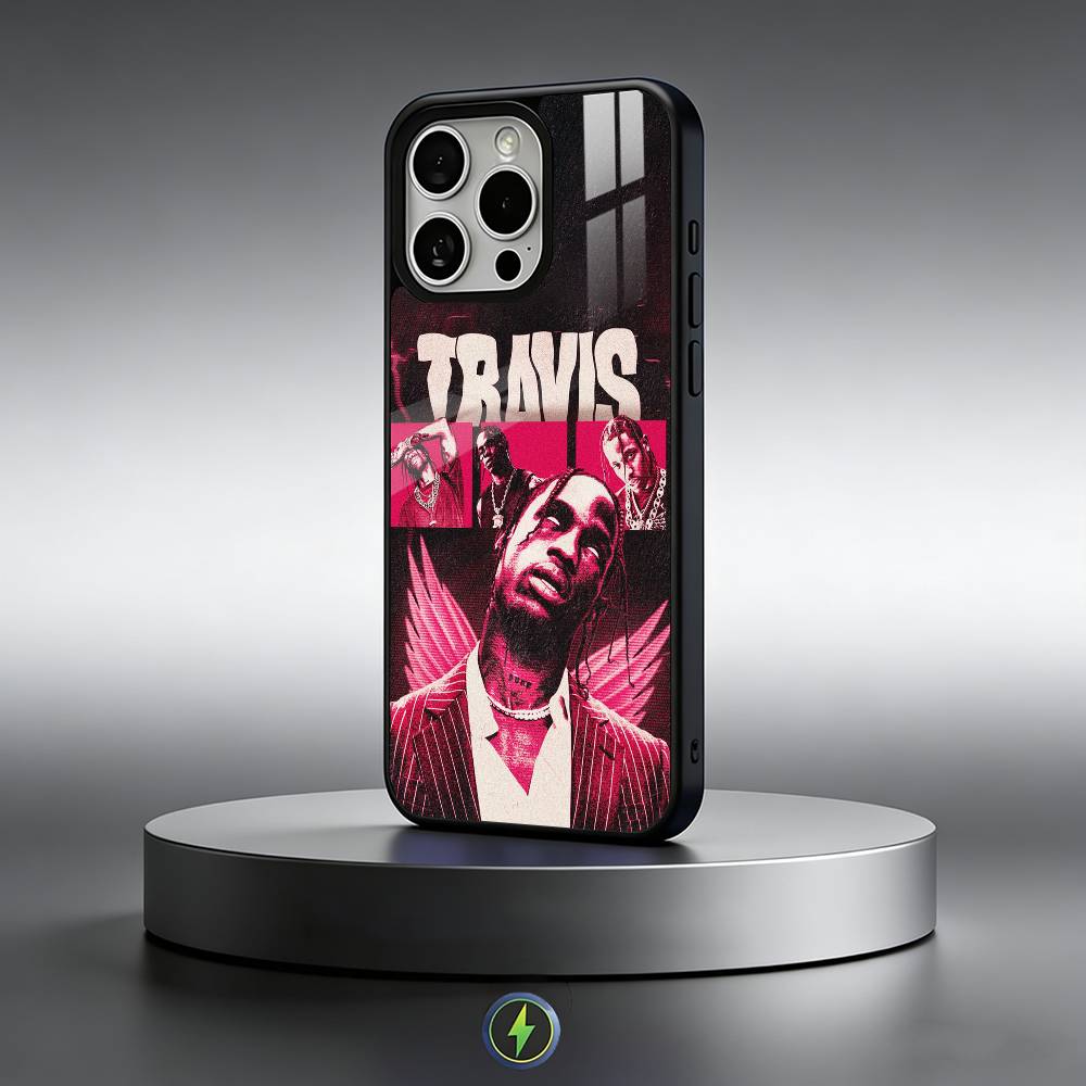 Singer T-Travis Scott Phone Case For iPhone17,16,15,14,13,12,11 Plus,Pro Max Magnetic For Magsafe Wireless Charging