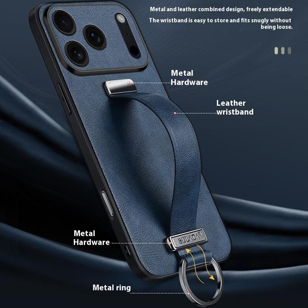 SULADA Fashion Series für iPhone 17 Pro Max Hülle Armband Ständer Leder Rückseite Handyhülle