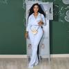 Women's Casual Sportswear Two-Piece Set – Long-Sleeved Jacket for Autumn