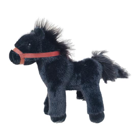 Huggable Pony Plush Toy for Kids Soft Stuffed Animal for Bedtime & Cuddling Realistic Spotty Horse Doll Gift for Children Toddlers
