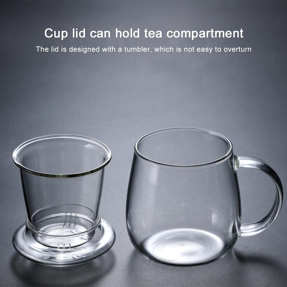 Ev Cam Çay Bardağı Ofis Bardağı Isıya Dayanıklı Yüksek Sıcaklık Cam Çay Makinesi Sepet Kapağı Patlamaya Dayanıklı Çay Bardağı