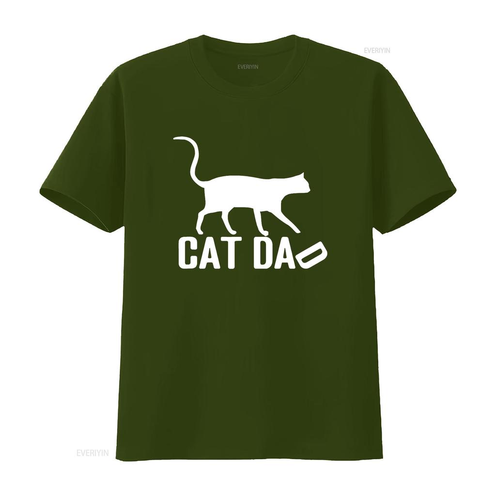 Cat Dad T Shirt Perfect for Father s Day vintage Washed Breathable Stylish Unisex Top For Everyday Wear Casual Stretched