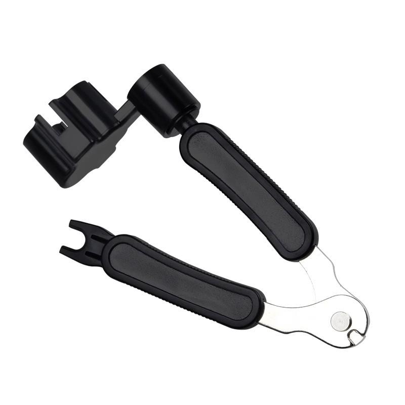 Folk Acoustic Guitar 3-in-1 Tool: String Winder, Pliers, Cutter, Peg Puller