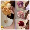 Colorful Chinese Style Hair Clip Ancient Style Flower Hairpin Hanfu Hair Accessories  Cheongsam